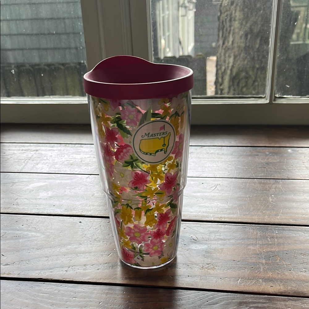Masters Floral Tumbler with Pink Top